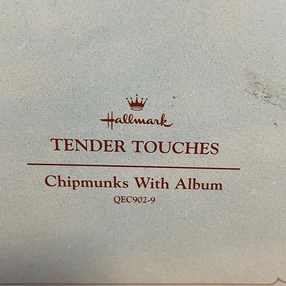 Chipmunks with Album Tender Touches Hallmark Figurine - Picture 7 of 8